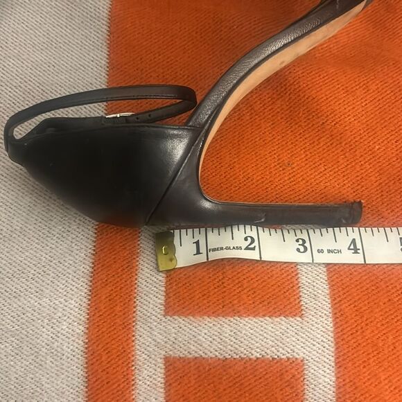 Stuart Weitzman Black Leather Nudist Sandal 9 - Picture 8 of 8